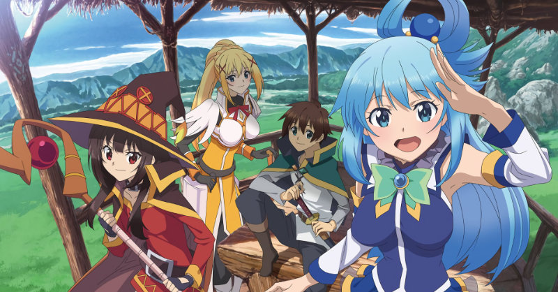 Carrossel Geek - Imagem Destacada (KonoSuba - God’s Blessing on This Wonderful World Janela de Estreia da 3a Temporada)